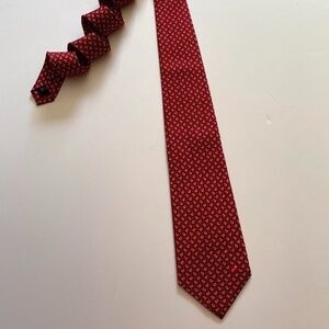Mens Tie Red Public Utilities Board